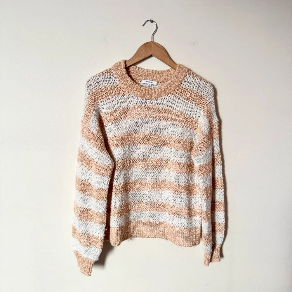 Madewell Baez Pullover Sweater in Stripe - Picture 4 of 13